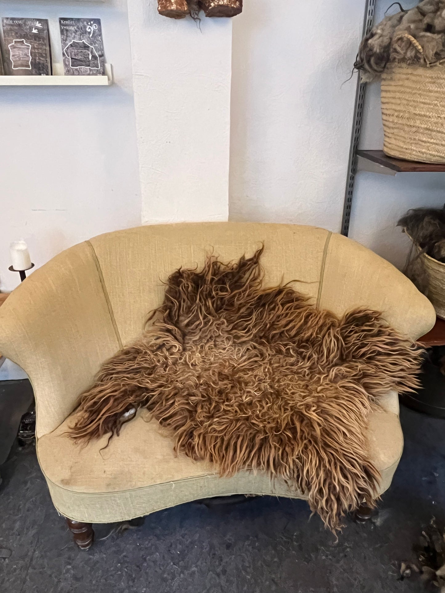 Large wet-felted skin