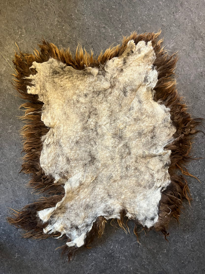 Large wet-felted skin