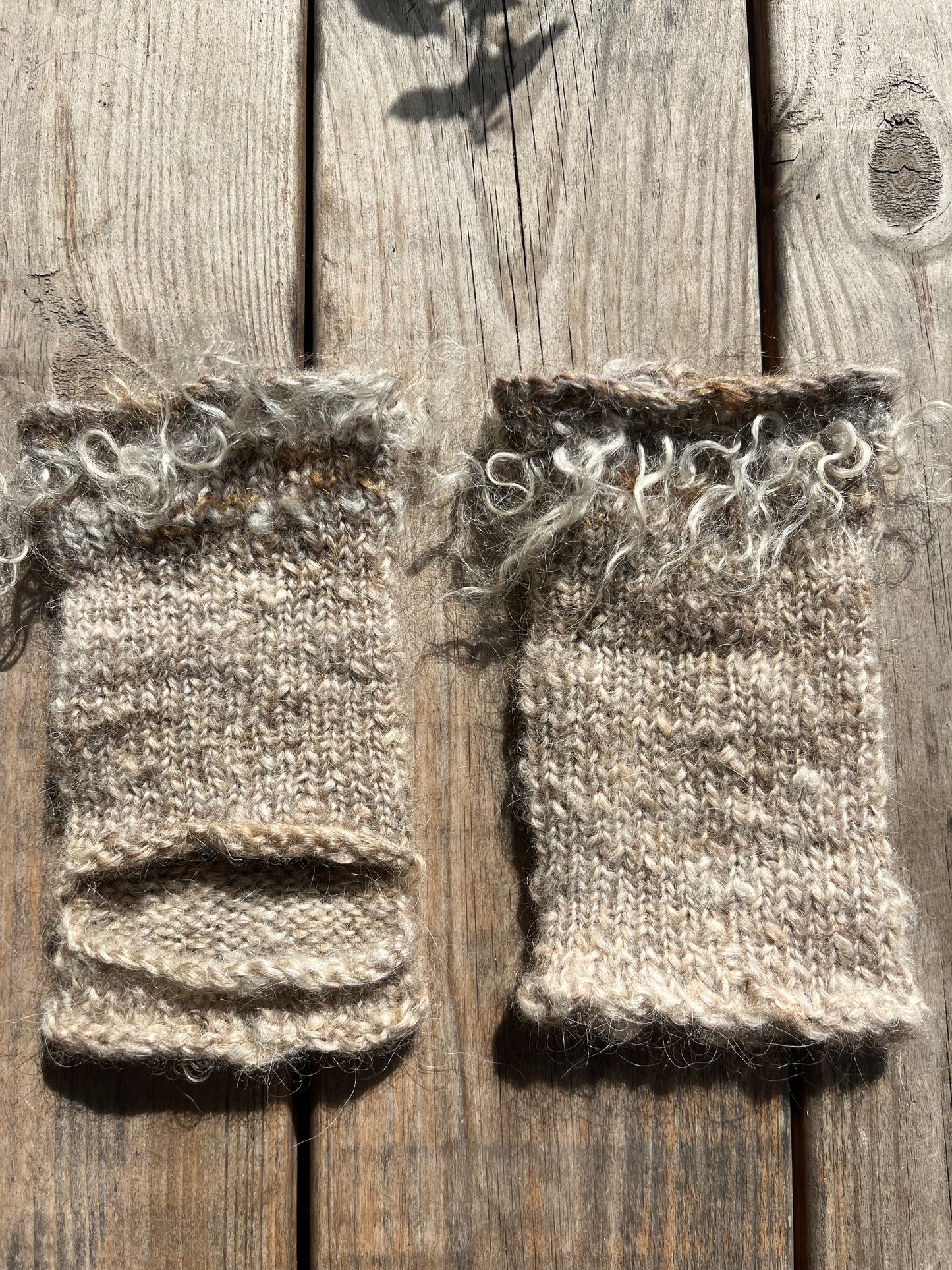 Dogma-knitted ankle warmers