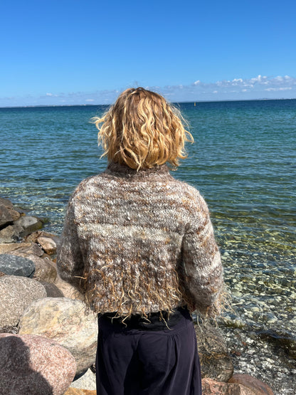 Dogmestrikket krøllet sweater