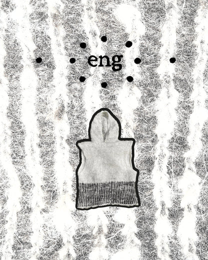 Striped vest with a hood - english version